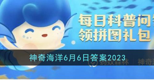 被称为仙女虾的海洋动物是-支付宝神奇海洋6月6日答案2023